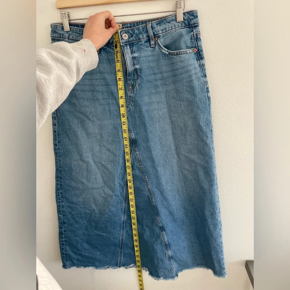 NWOT American Eagle 100% Cotton Low Rise Maxi Skirt Size 6 - Picture 4 of 10